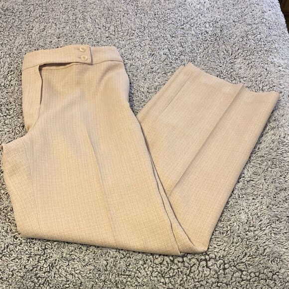 GABRIELLA 10 Wide Leg Fully Lined Textured Dress Pant - Picture 1 of 12